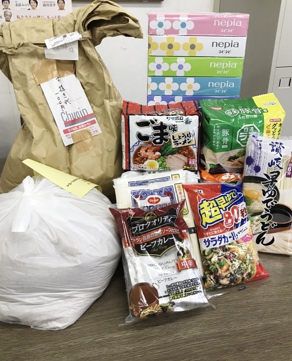 学生の皆さんへ支援物資を届けます！