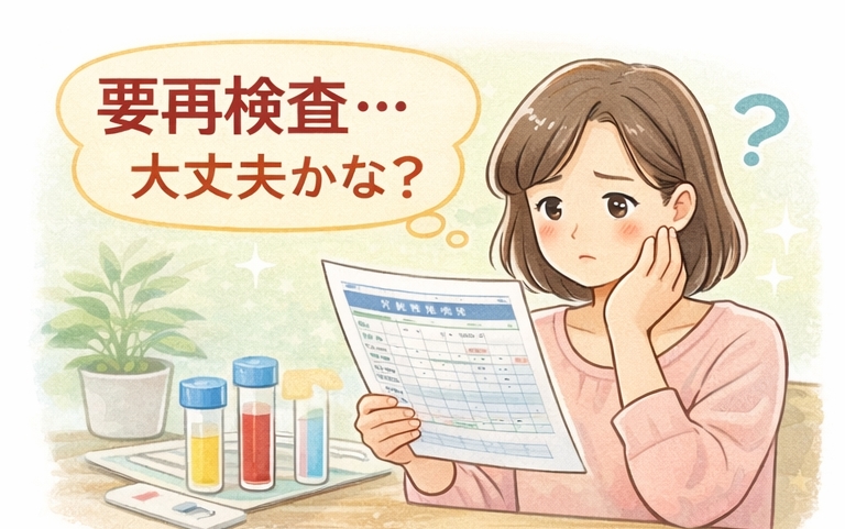 健康診断で「要再検査」と言われた方へ